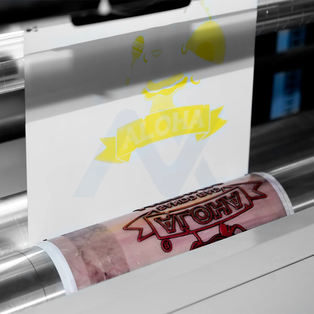 Roll to roll custom made 4color 6 color narrow web flexo printing and bag making machine for Beverage Packaging