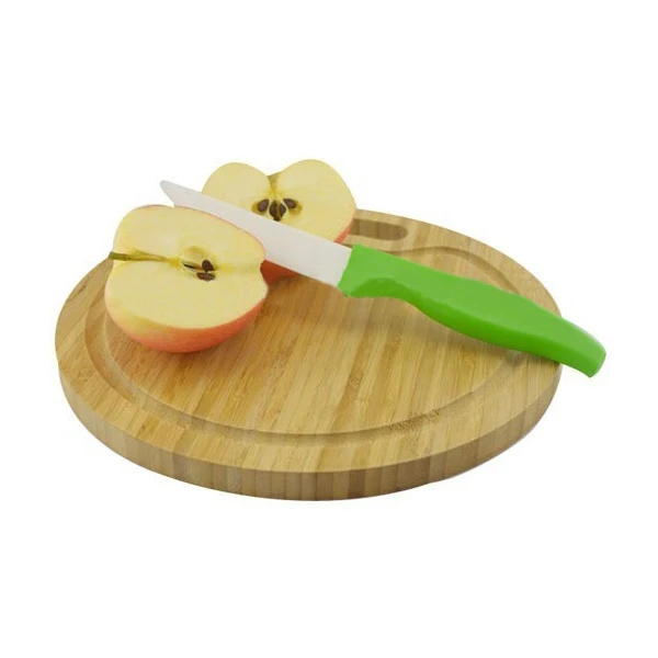 Wooden round cutting board bamboo round cutting board