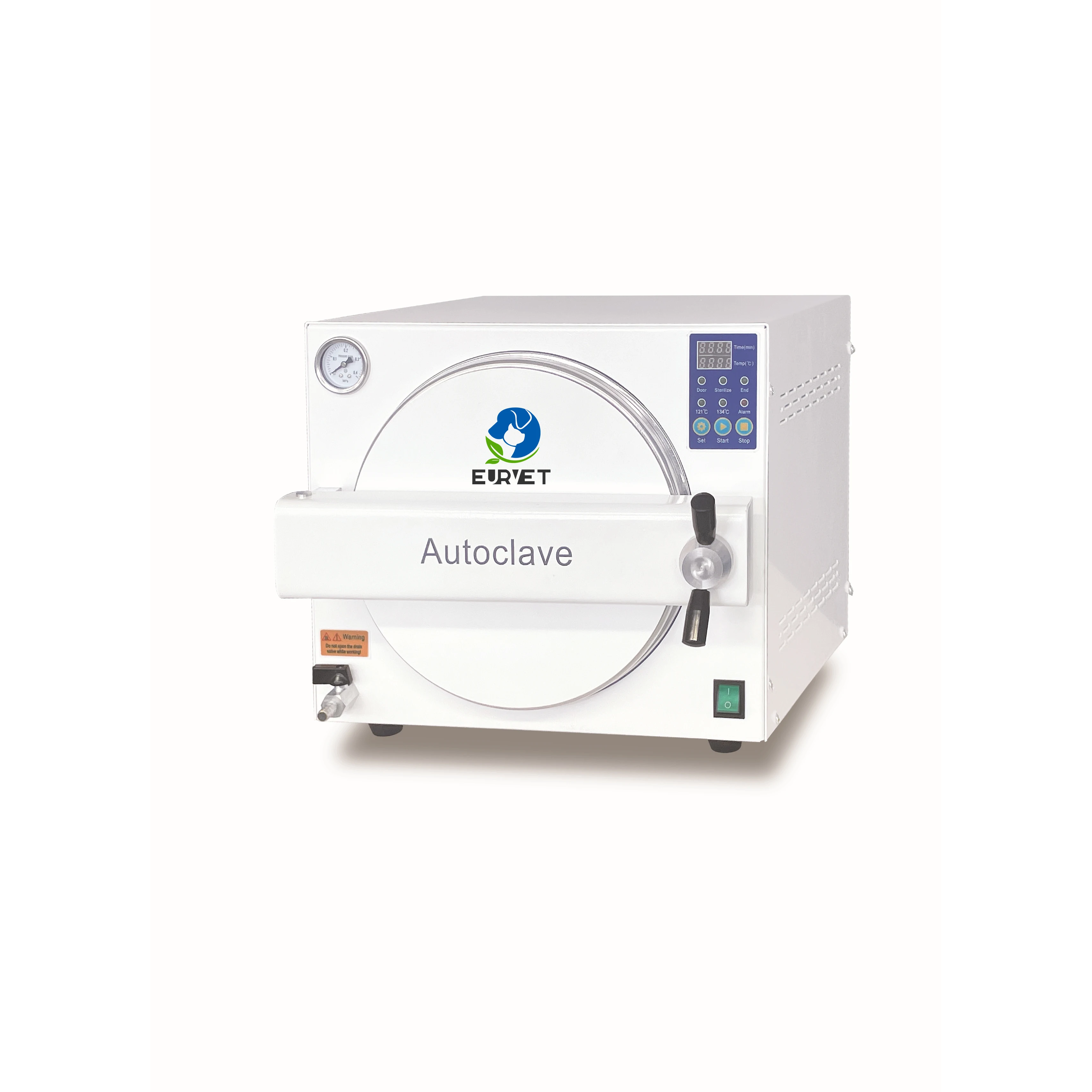 EUR VET Professional Small Capacity Clinic Desktop Dental Autoclave Table Top Steam Sterilizer Class N Autoclave