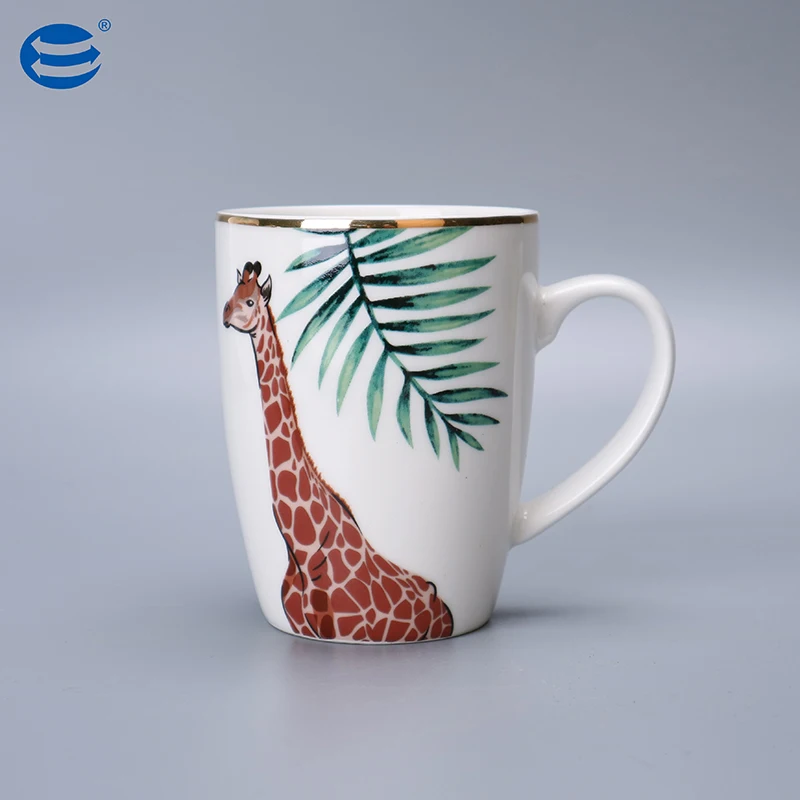 Excellent New bone china high quality Eco-Friendly Glazed Mug 4PCS MUGS