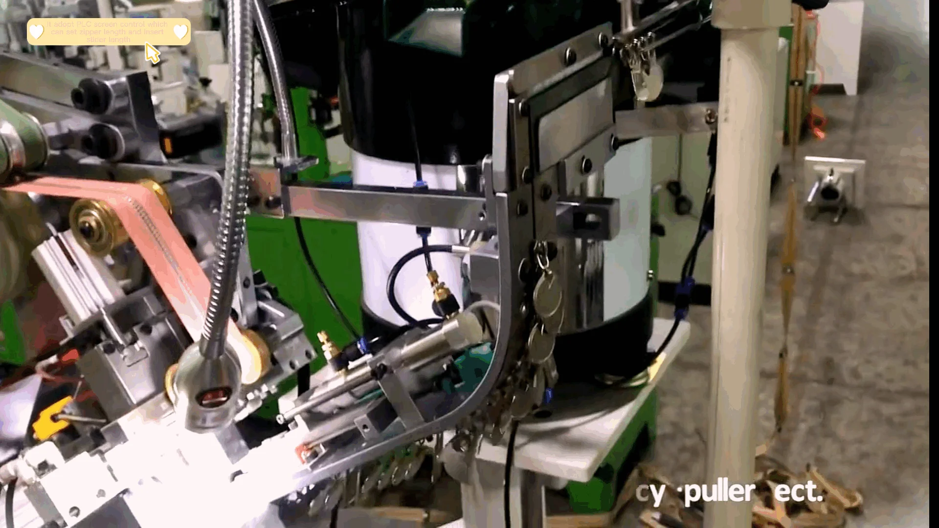 New style ZYN automatic slider mounting machine for zipper machine