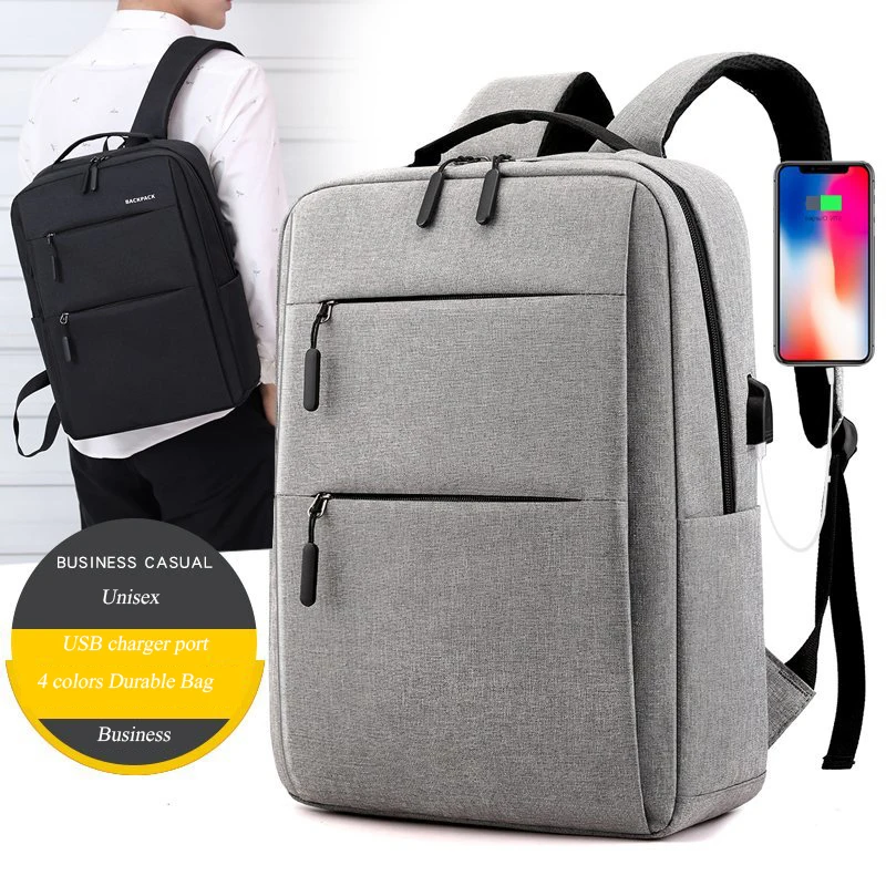 Hot Sale durable waterproof nylon computer bags multi-Layer multi-functional portable business 15.6 inch men laptop backpack