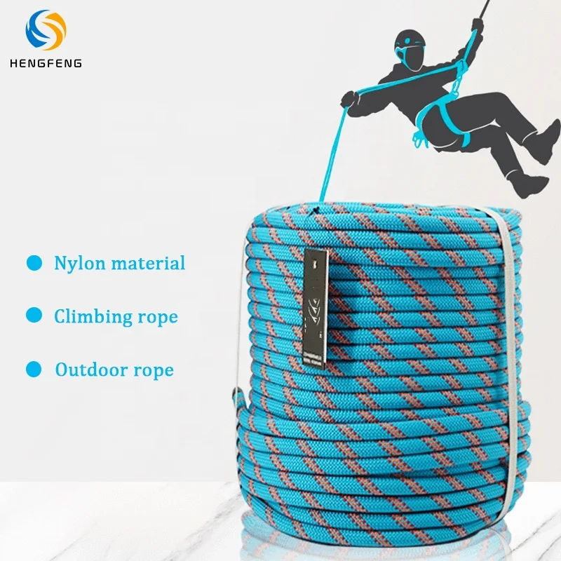 Custom 3mm-30mm high quality nylon braided rope nylon ropes rock climbing rope for climbing
