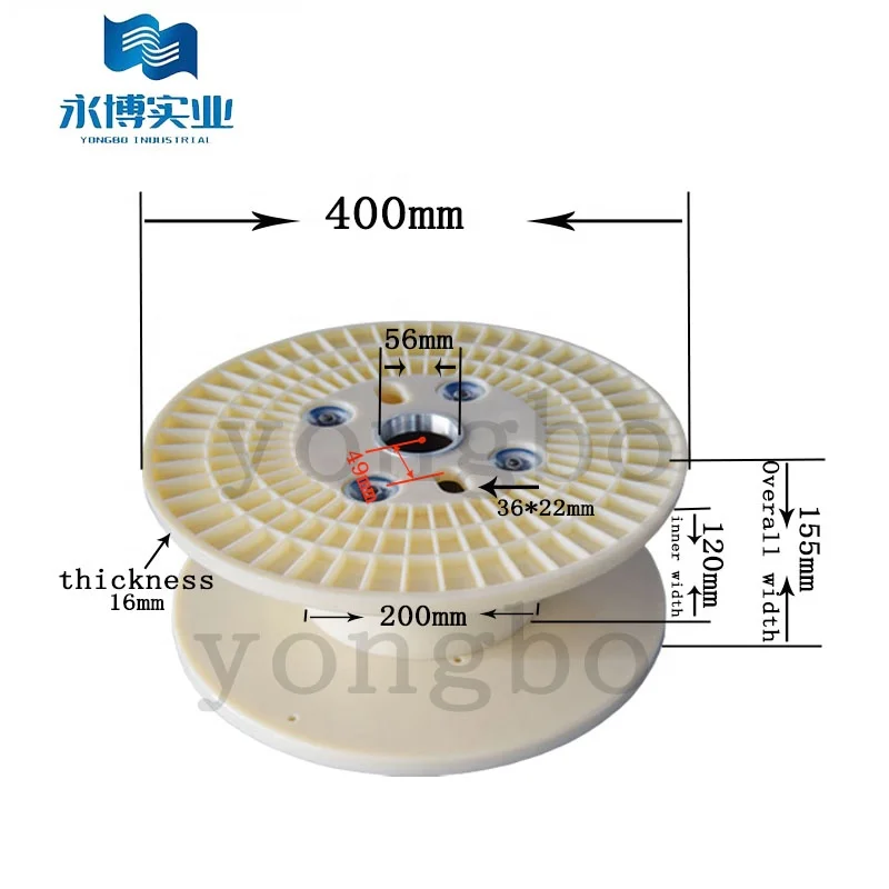 PN 400 ABS Cable Drum Spool Long-Term Turnover Wire Winding Machine Copper Wire Cable Pay-Off Take-Up Can Be Packaged Shipped