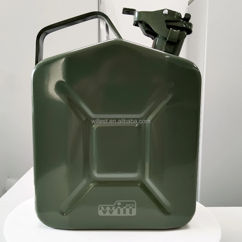 Metal jerry can HUTZ 5 litre oil fuel tank petrol can JC10FA11 steel oil storage can