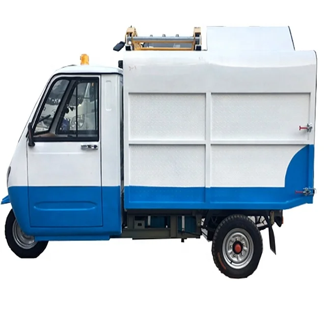 Hot sale 3Wheels Electric Garbage Vehicle 2.5cbm/1ton Tricycle Self Discharging Electronic Refuse Removal Collecting Truck