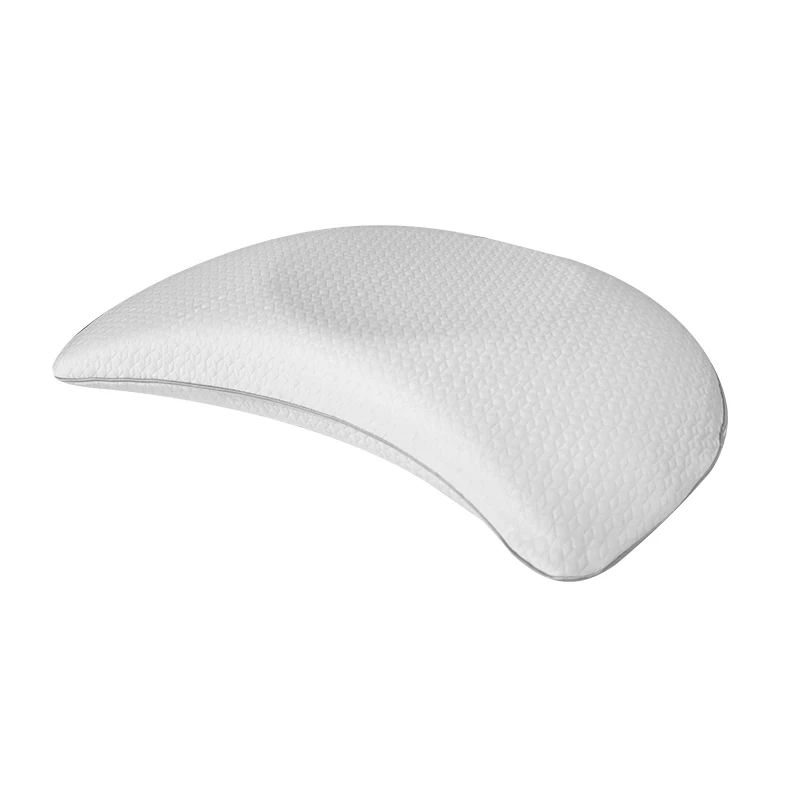 Moon Top Comfortable Memory Foam Pillow Custom Logo Bamboo Fabric Inflatable Orthopedic Travel Pillow Relief Neck Pain Sleeping