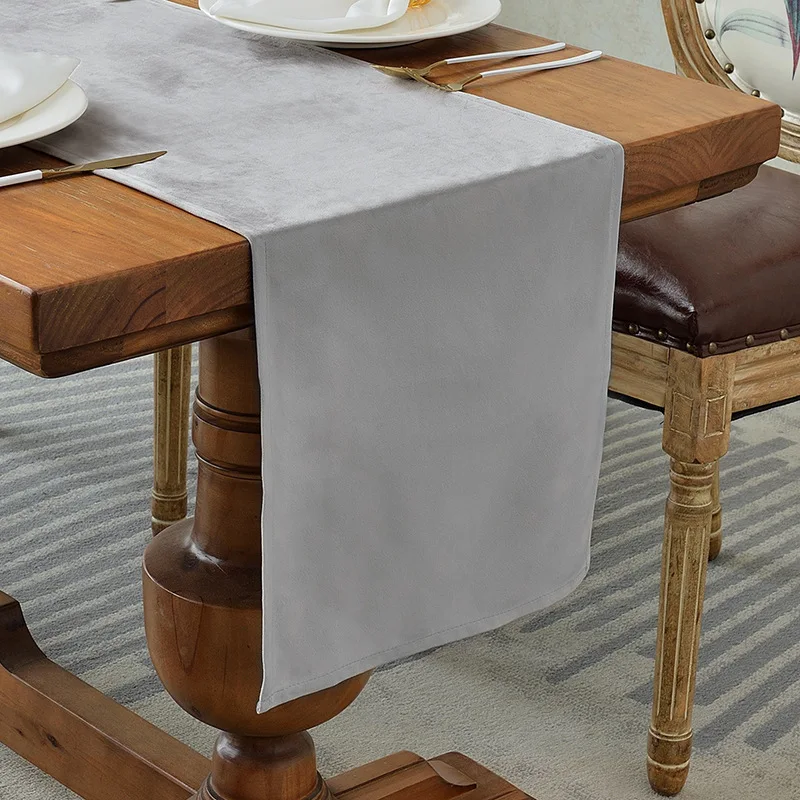 Custom design wholesale table runner luxury 100% polyester woven table runners