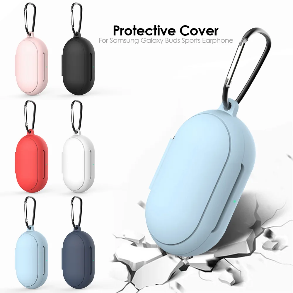 Silicone Cover Case For Samsung Galaxy Buds Candy Color Silicone Shockproof Earphone Case