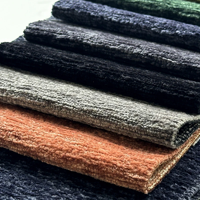 Luxury Velvet Upholstery Chenille Fabric For Sofa Furniture Car Seat Bedding