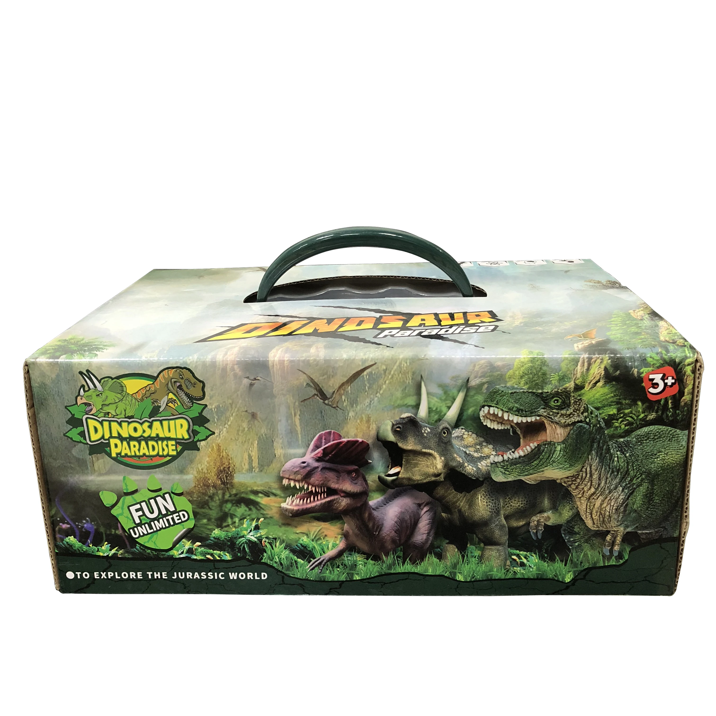 Dinosaur Toy Figure  Activity Play Mat Trees  Educational Realistic Dinosaur Play set to Create a Dino World Including T-Rex