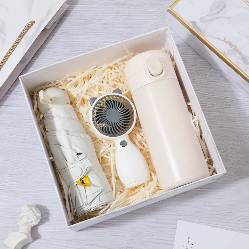 Mothers Day Gift Set With Fans Coffee Mug Towel Umbrella Gift Items