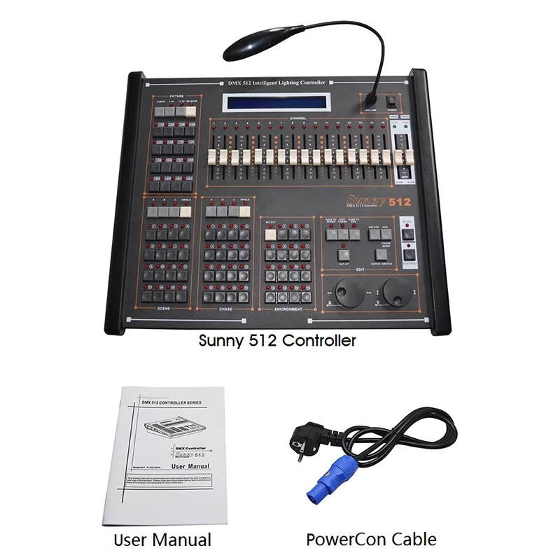 Experience unparalleled control with the Sunny 512 console designed to enhance your lighting design and create stunning event