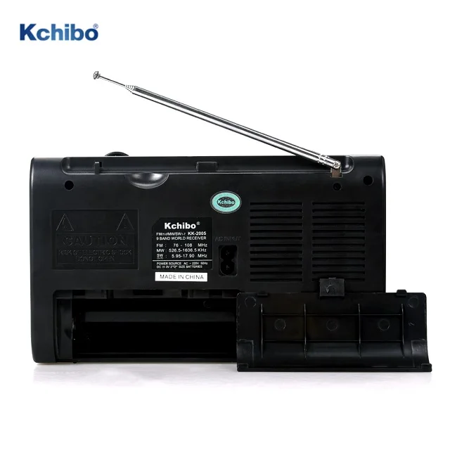 Manufacture directly sale Retro Radio FM/MW/SW 9 band Kchibo radio