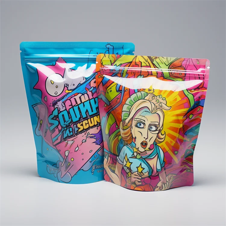 Custom Printed Aluminum Foil Bath Salt Spices Coffee Food Packaging Zip Lock Stand Up Pouch Plastic Mylar Bags For Soap