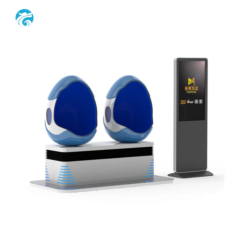 VR Amusement Park Game Machine 9D Cinema Simulator 9D 2 Seat Egg Design Cinema 9D