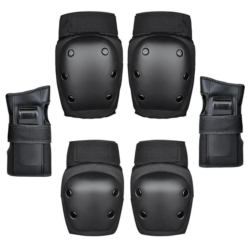 6 pcs/set Elbow Knee Pads Helmet Wristguard Skateboard Multi Sports Protective Adult and Kids with elbow & knee pads