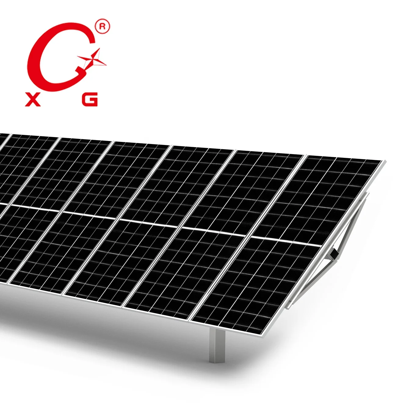 Smart Single Axis Solar PV Tracking System 50kW Tracker Sun Power Clean Energy Solar Power Generation Full Automatic Power Tilt