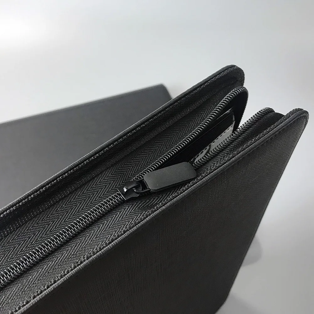 12 Pocket Black Trading Card Album 480 Side Loading Pocket Binder with Zipper for Football Cards, Baseball Cards