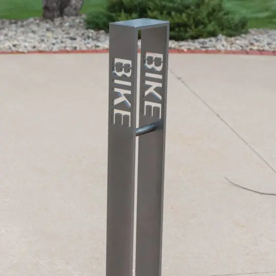 Indoor And Outdoor Parking Corten Steel Floor Bike Stand Bike Carrier Rack Bicycle