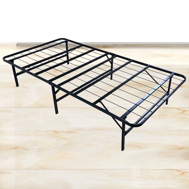 Wholesale modern style bedroom furniture full metal structure portable single folding bed bedroom set