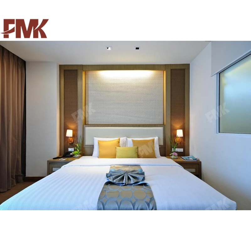 4 Star Holiday Resort Hotel Furniture Vietnam Project Wooden Hotel Bedroom Sets