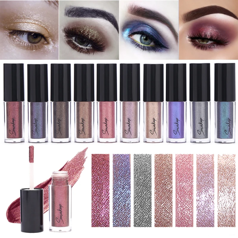 Colorful blue pink  green purple red gold rainbow eyeshadow shimmer pigment sequins