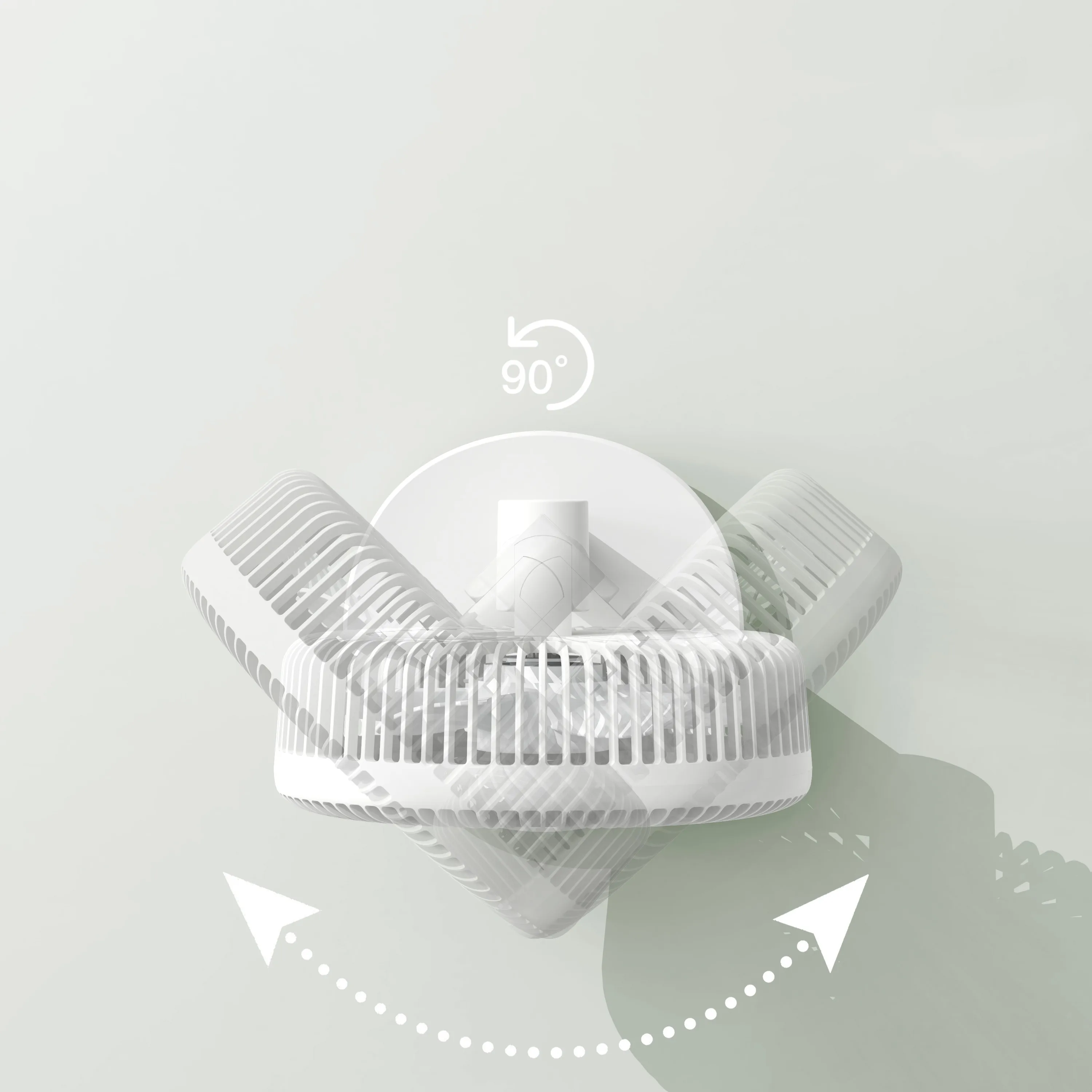 8 Inch Low Noise Rechargeable Portable Air Cooling Desktop Fan for Household