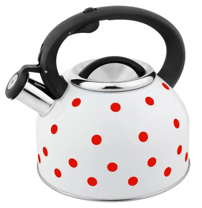 cute coating stainless steel whistling kettle whistle ready for