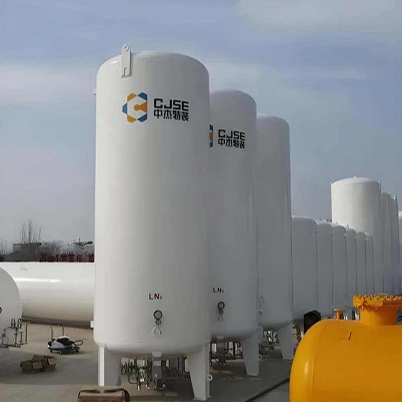 Used 50 cubic meters of liquid nitrogen, liquid oxygen, and argon storage tanks for manufacturing plants