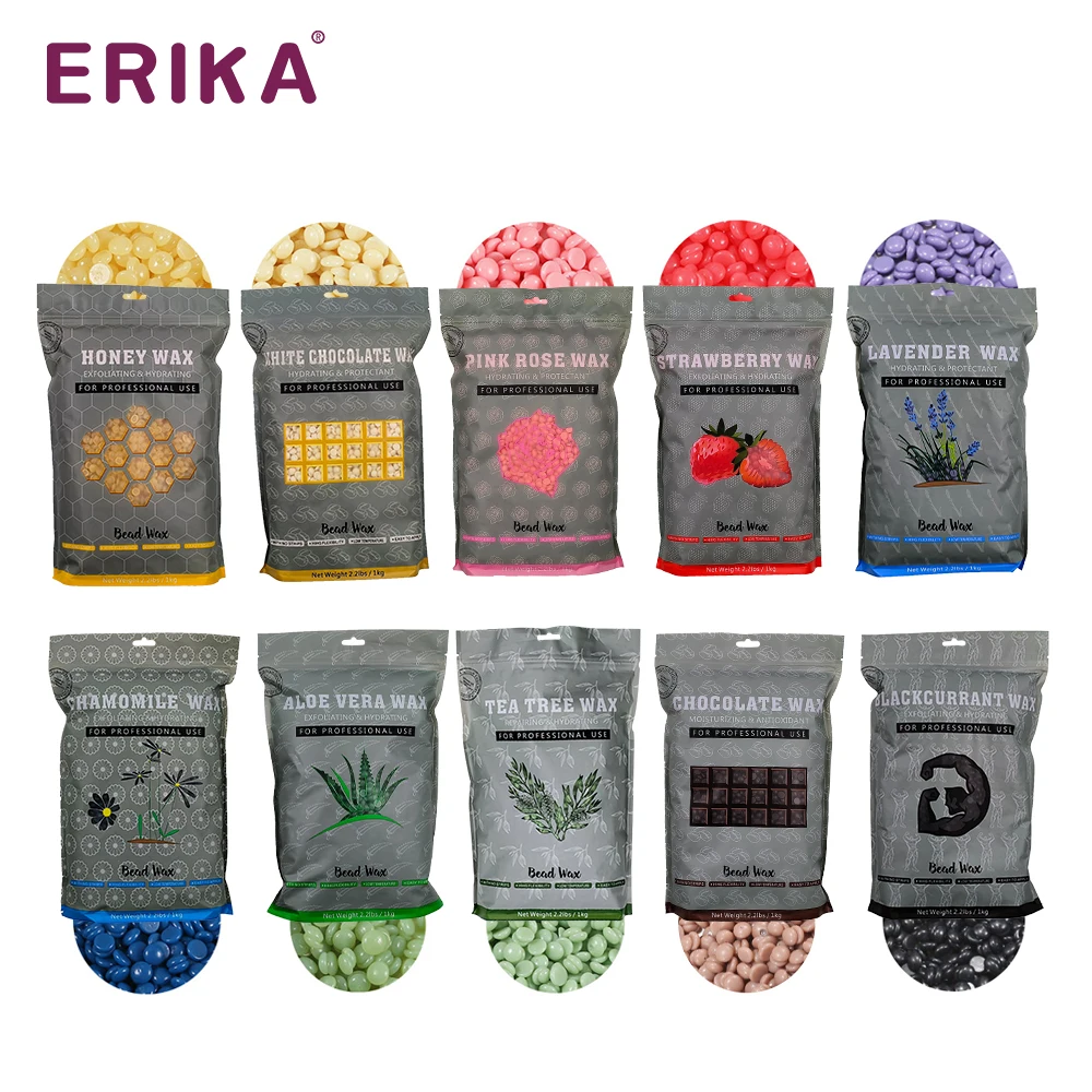 2.2LB/1kg Private Label Chocolate Painless Brazilian Hard Wax Beans Leg Hair Removal Smooth Gentle Bulk Sale