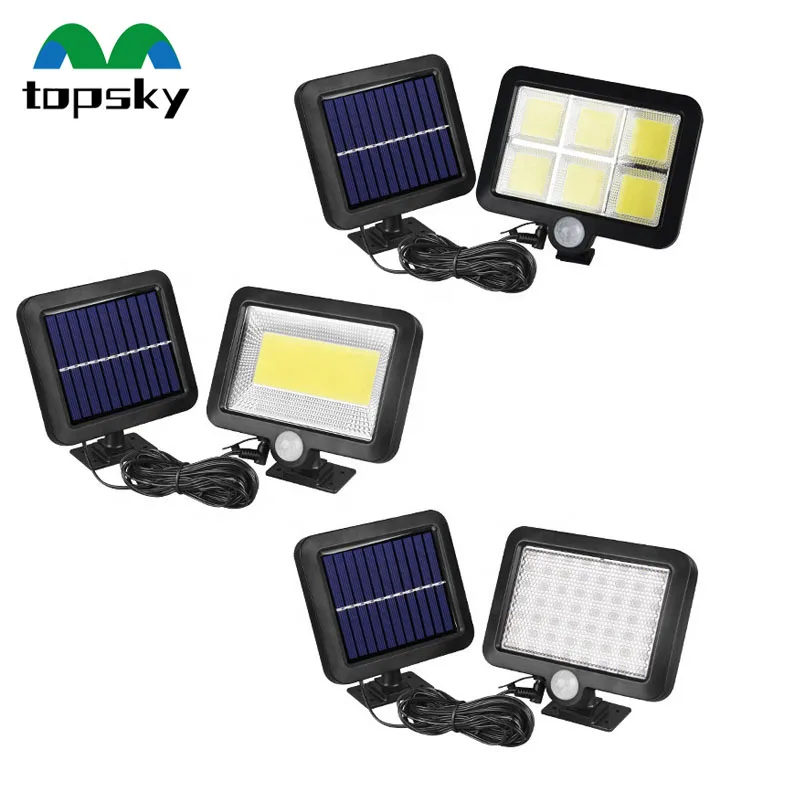 Waterproof Ip65 Integrated Outdoor Wall Light ABS Floodlight Lamp Stadium 25w 40w 60w 100w 200w Solar LED Flood Light