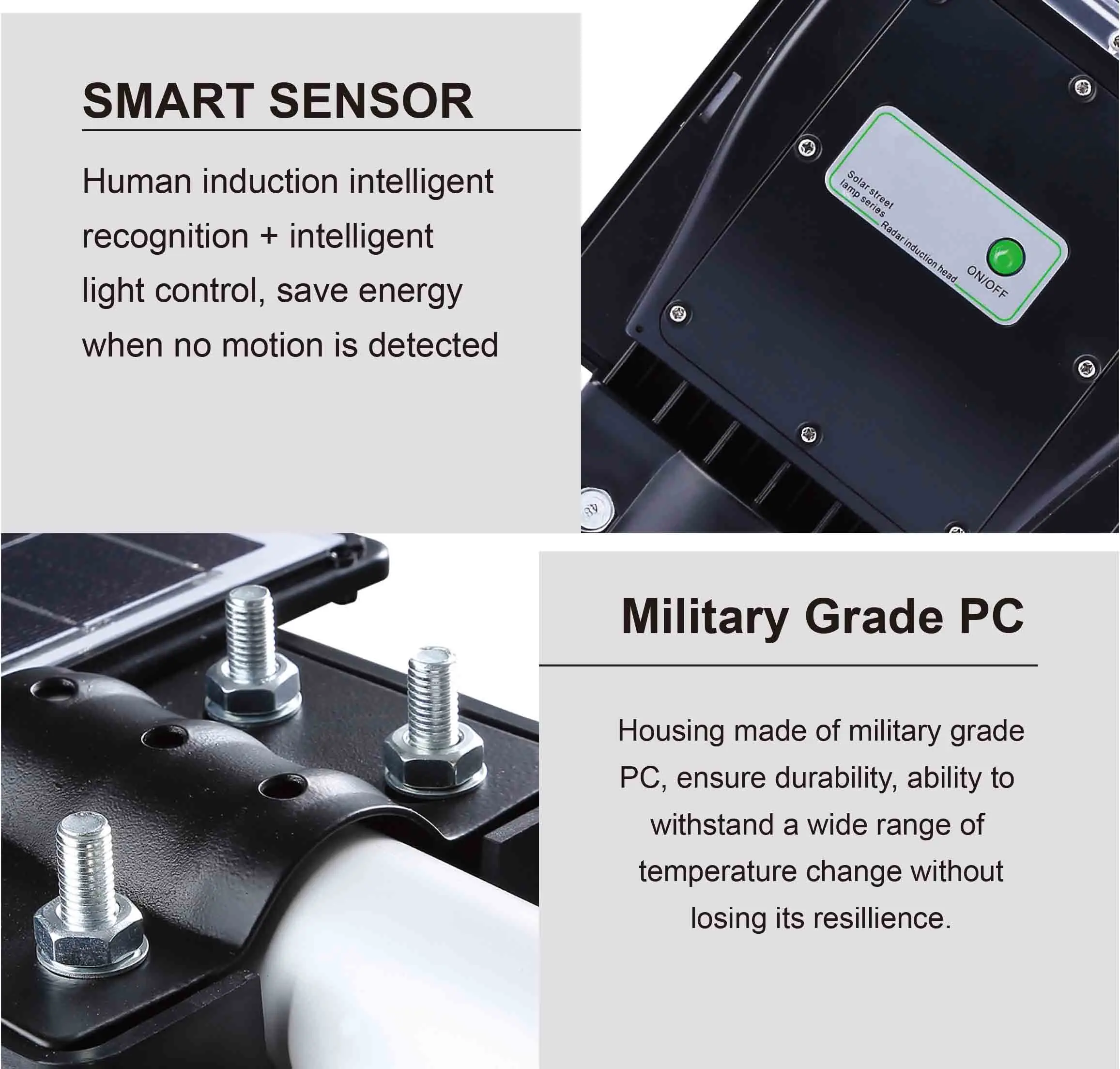 2021 Liketech Axe90 All in One Solar Street Light 90W Luminaria Solar Led 2835 SMD 180pcs Waterproof IP65