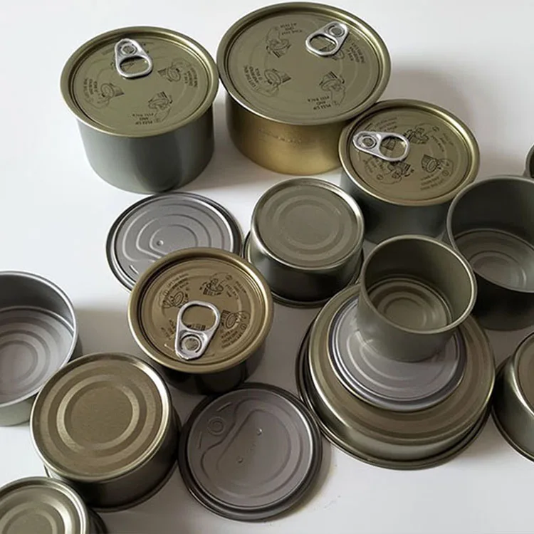 cheap 185g meat tuna tins with lid food grade cans tin cans for food canning fish