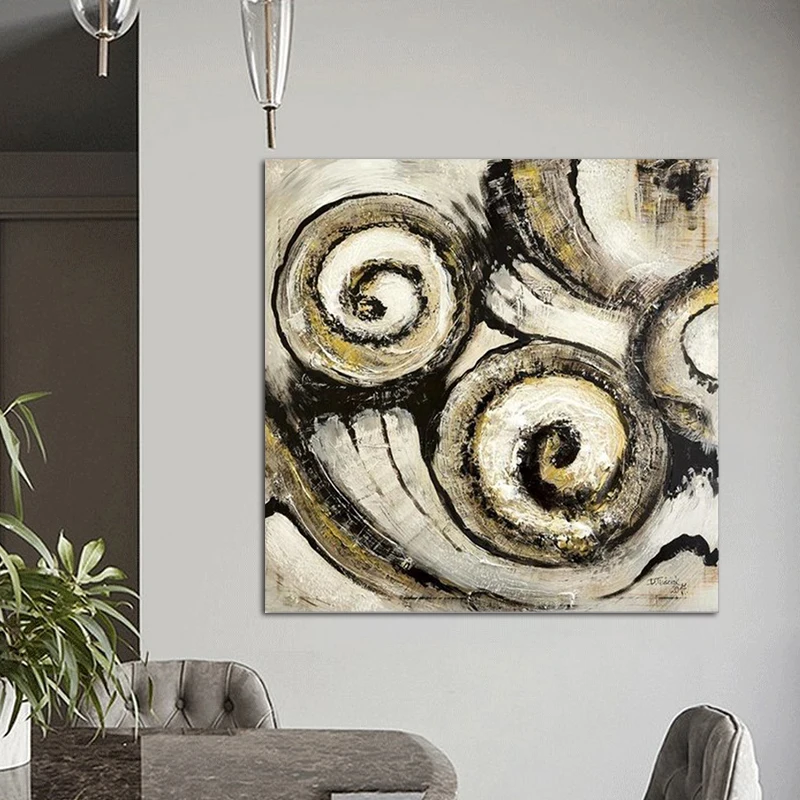 Modern Abstract Oil Painting on Canvas Posters and Prints Wall Art Painting  Abstract Art Picture for Living Room Home Decor