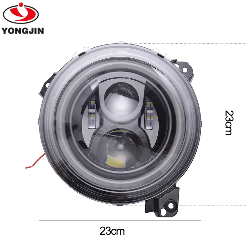 Upgrade Auto Lighting System Front Round Led headlight front lamp  for Jeep wrangle JL 2018+ car lighting