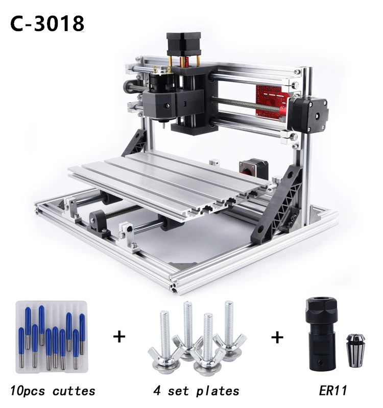 2020 high precision engraving laser machine and unique design cnc carving machine 300x180x40mm