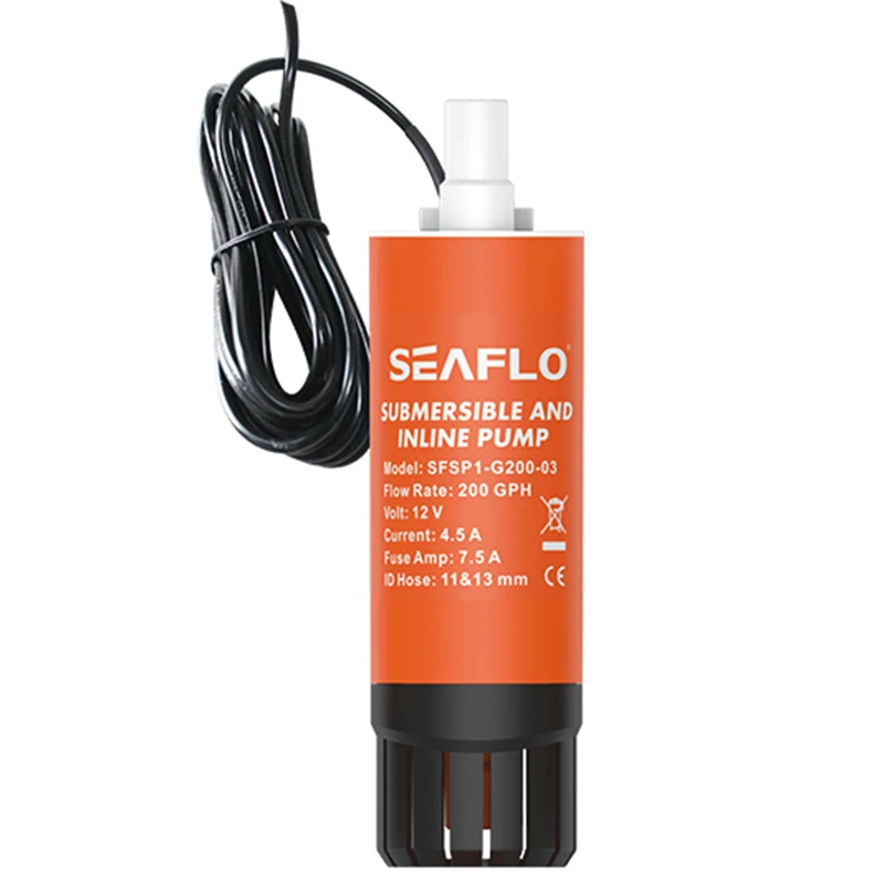 SEAFLO 12V DC 200GPH Солнечный встроенный водяной насос