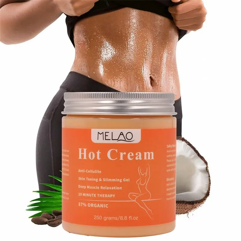 MELAO 250G Anti Cellulite Hot Cream Fat Burner Gel Slimming Cream Massage Hot Anti-Cellulite Body Massager Weight Loss Cream