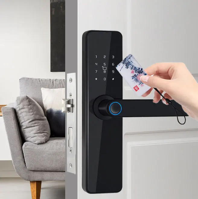 Home electronics finger print glass door lock security locks cerraduras fingerprint sliding door lock cerradura inteligente