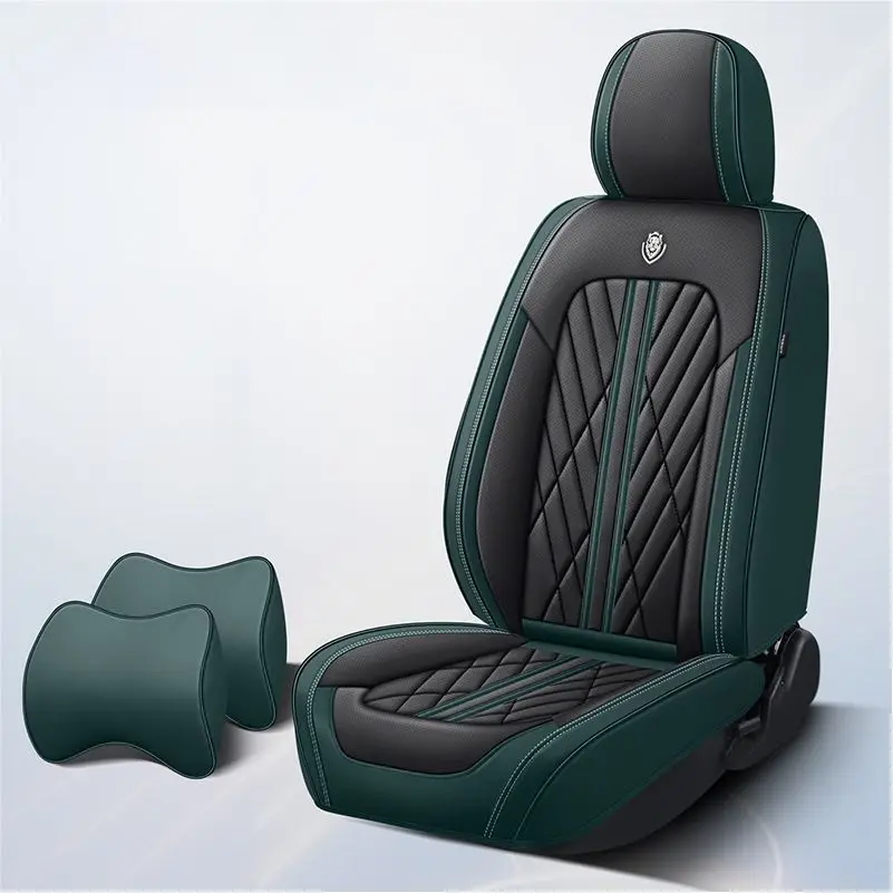 Waterproof Car Seat Cover Set Leather Lovely Brown Car Cushion Universal Use High Quality Standard Made in China