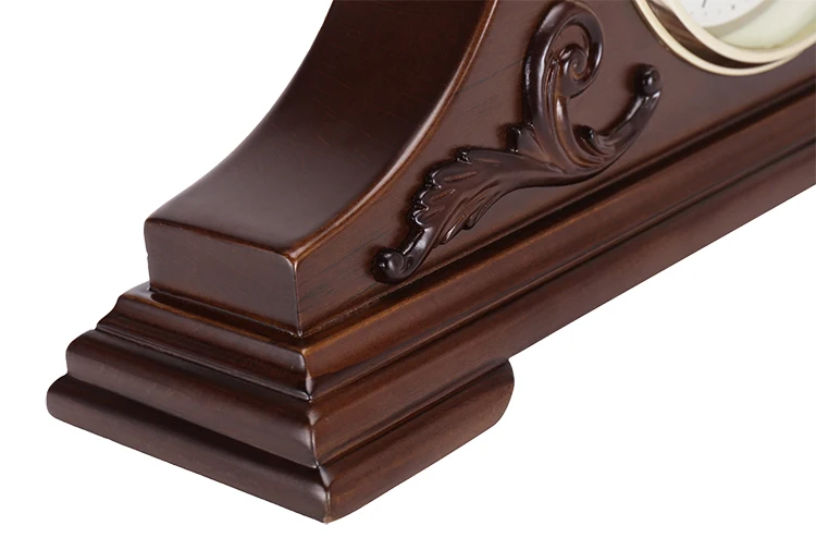 
Home living room classic table clock wood mute scanning craft wooden clock 