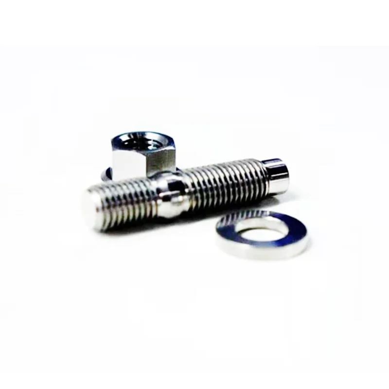 Large inventory Gr5 m10x1.25 x45/55mm Titanium alloy Automotive Exhaust manifold stud Bolts hex Nuts Washers for Toyota Lexus