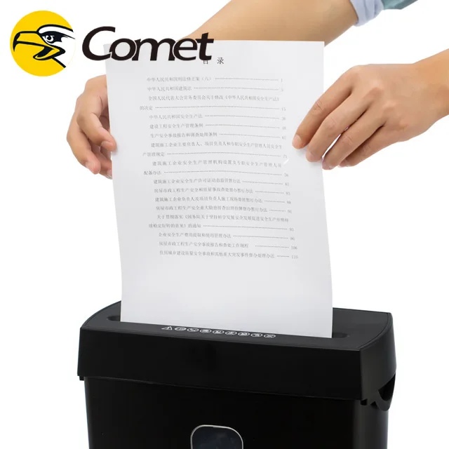 Portable 7L Strip Cut Shredder CS06-T 6 Sheets Small A4 Paper Card Mini Office Home Waste Paper Shredder Factory Direct China