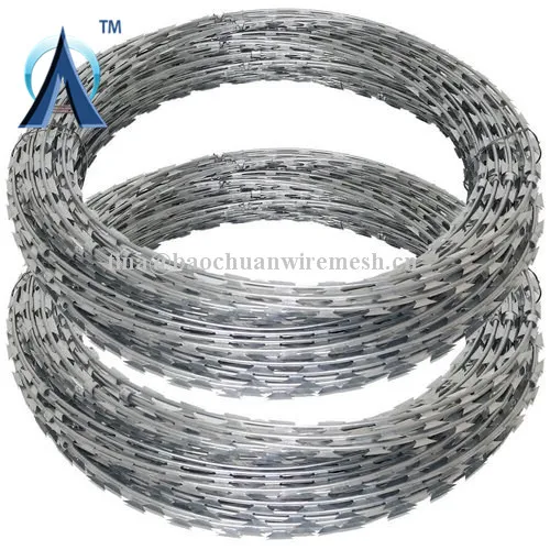 Защитная колючая проволока используется для