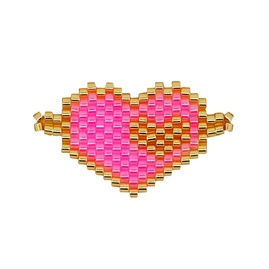 popular Japan MIYUKI bead cute heart pendant for baby jewelry