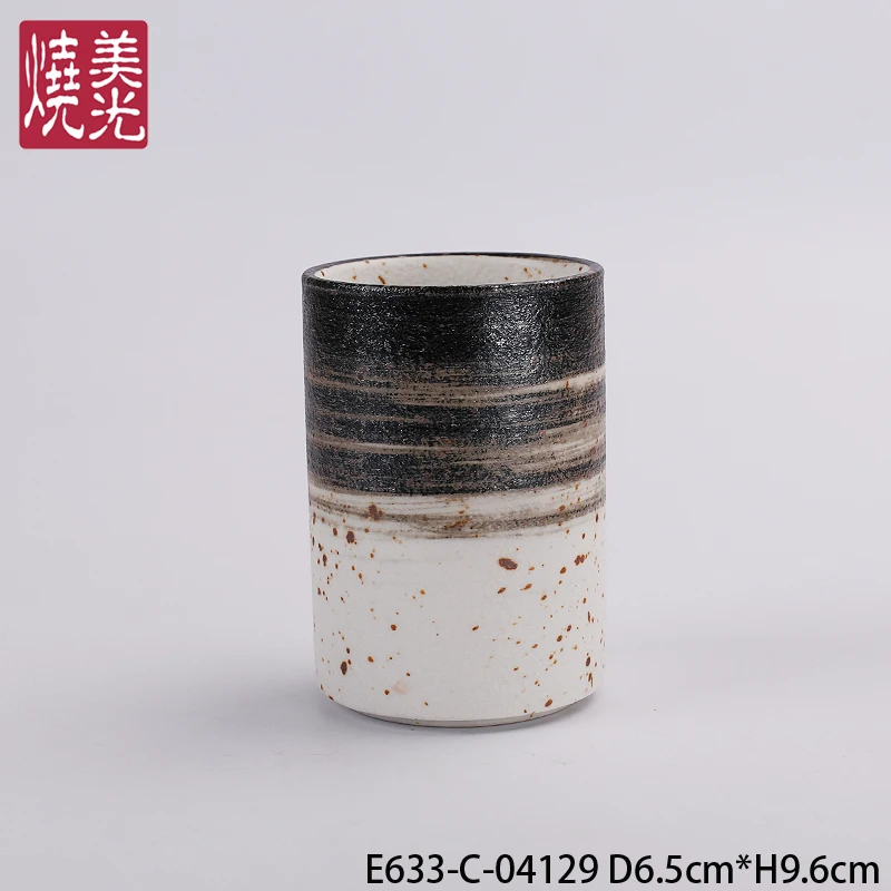 200 ml restaurant hotel ceramic drink ware no handle porcelain tea cup color coffee mug with logo