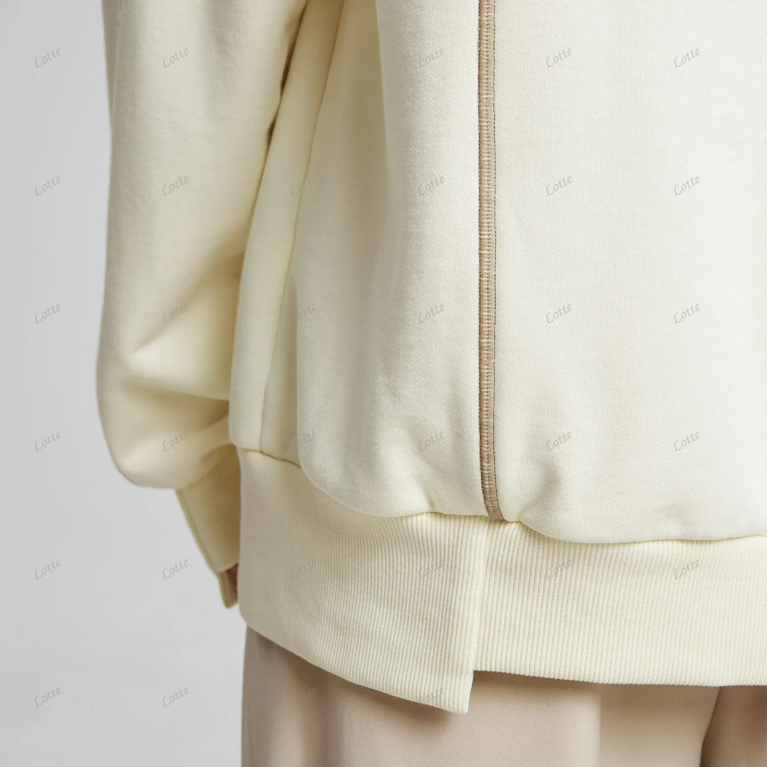 Custom Logo Korean Vintage Distressed Streetwear Half Zip Hoodie Washed Oversized Drop Shoulder Sweatshirt With Zippers