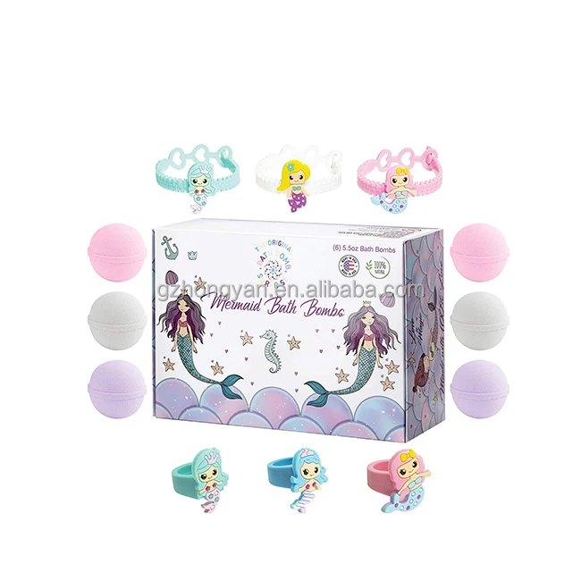 Private Label Colorful Natural Vegan Gift Set Essential Oil Spa Kids Bubble Fizzy Bath Bomb Bath Fizzies Organic