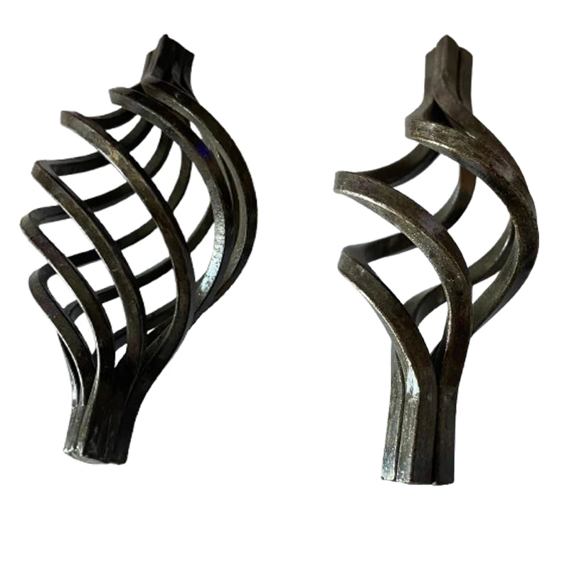 steel decorations accessories iron decoration Q235 steel rod wrought iron Handmade Baskets Iron Twist 4 Rod Baskets